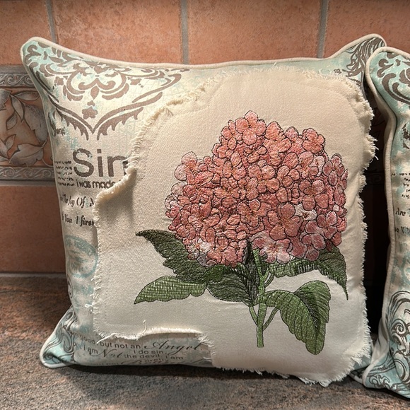 Pier 1 Accents Pier Hydrangea Pillows Set Of 2 Poshmark